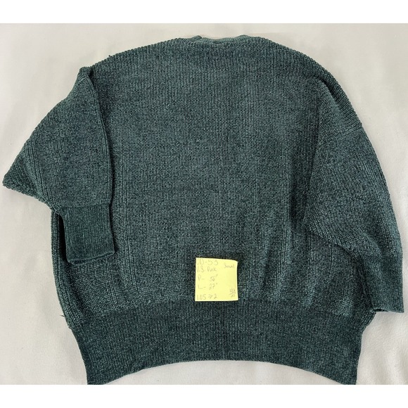 Victoria's Secret PINK Women's‎ Chenille Crewneck Pullover Green Sz Small - Picture 9 of 9